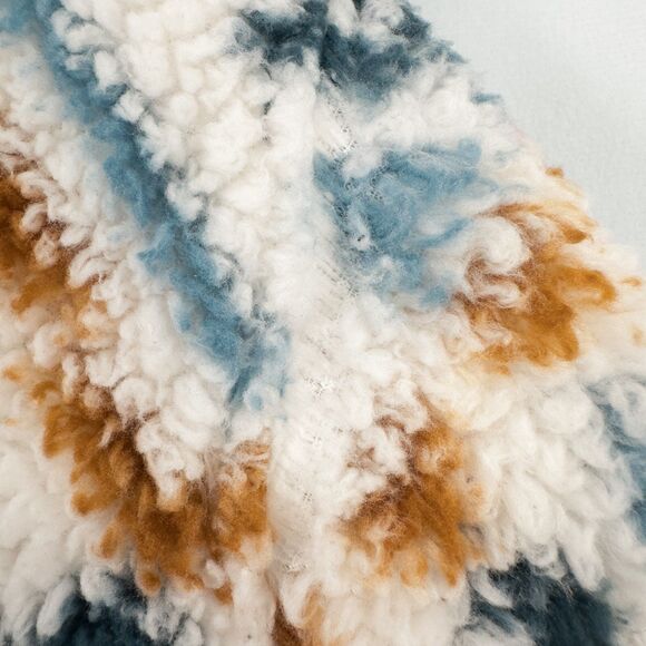 Eddie Bauer Plush 1/4 Zip Fleece Pullover Womens Large Multicolor Aztec Gorpcore - Picture 12 of 16